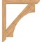 Ekena Millwork Westlake Slat Smooth Bracket w/ Offset Brace, Western Red Cedar, 5 1/2"W x 36"D x 40"H BKT0604X36X40WTL06SWR - alternate 2